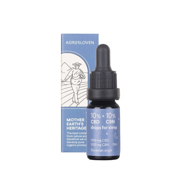 10% CBN + 10% CBD hemp drops