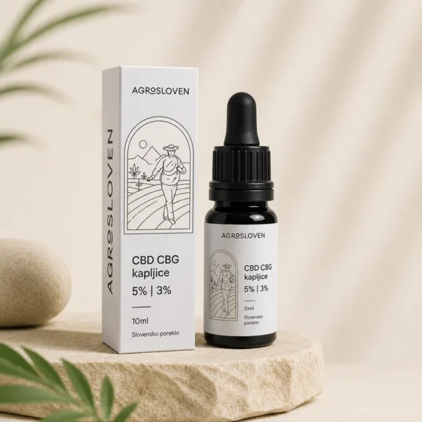 5% CBD + 3% CBG hemp drops, 10 ml – Agrosloven