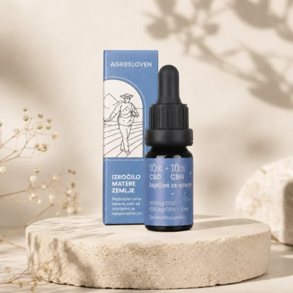10% CBN + 10% CBD hemp drops, 10 ml – Agrosloven
