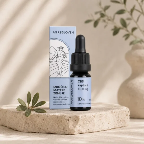10% CBD hemp drops, 1000 mg, 10 ml – Agrosloven