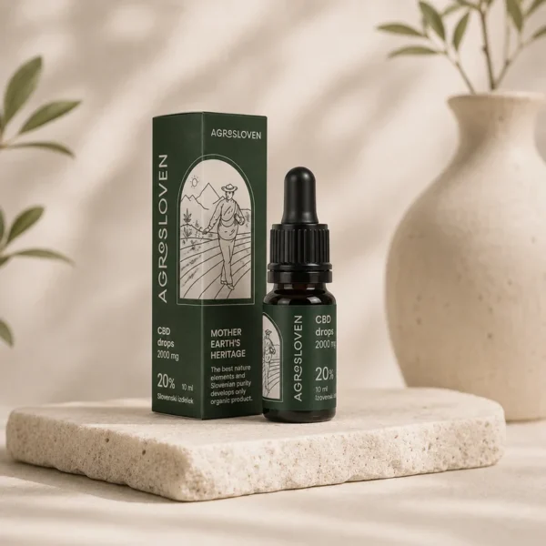 20% CBD hemp drops, 2000 mg, 10 ml – Agrosloven