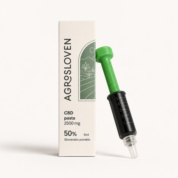 50% CBD hemp resin, packaging and applicator – Agrosloven
